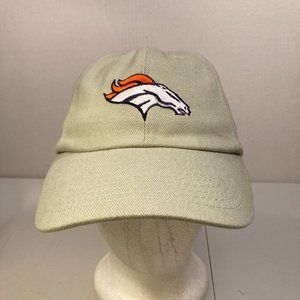 Denver Broncos Tan Strapback Cap NFL Football  Clean